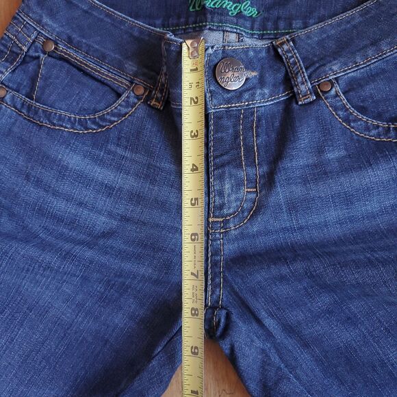 Wrangler Bootcut Embroidered Jeans Sz 5 Low Rise SAMPLE 30 x 33 Western Cowgirl - Picture 11 of 14